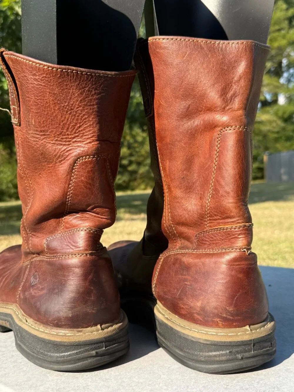 Wolverine Raider Mens 15M Brown Leather Steel Toe Work Boots Ranchcore EH 4246